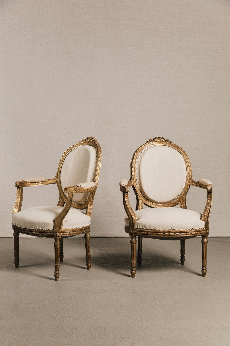 Poltroncine Cabriolet Luigi XVI<BR/> SED1359 1 Raw 