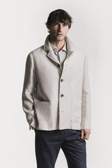 Giacca Painter  resca di lino JKPTLIHRCRS6 1 Raw 