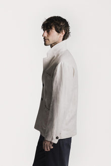Giacca Painter  resca di lino JKPTLIHRCRS6 1 Raw 