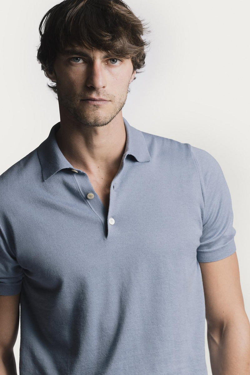 Polo Henley  cotone cashmere KNPSSCWSTS6 422 Raw 