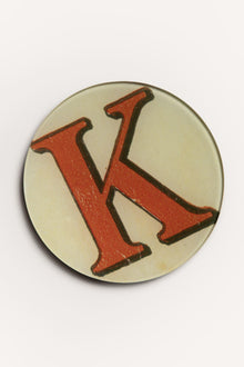 "K" <BR/>ROUND PLATE JDRPRLK 1 John Derian 