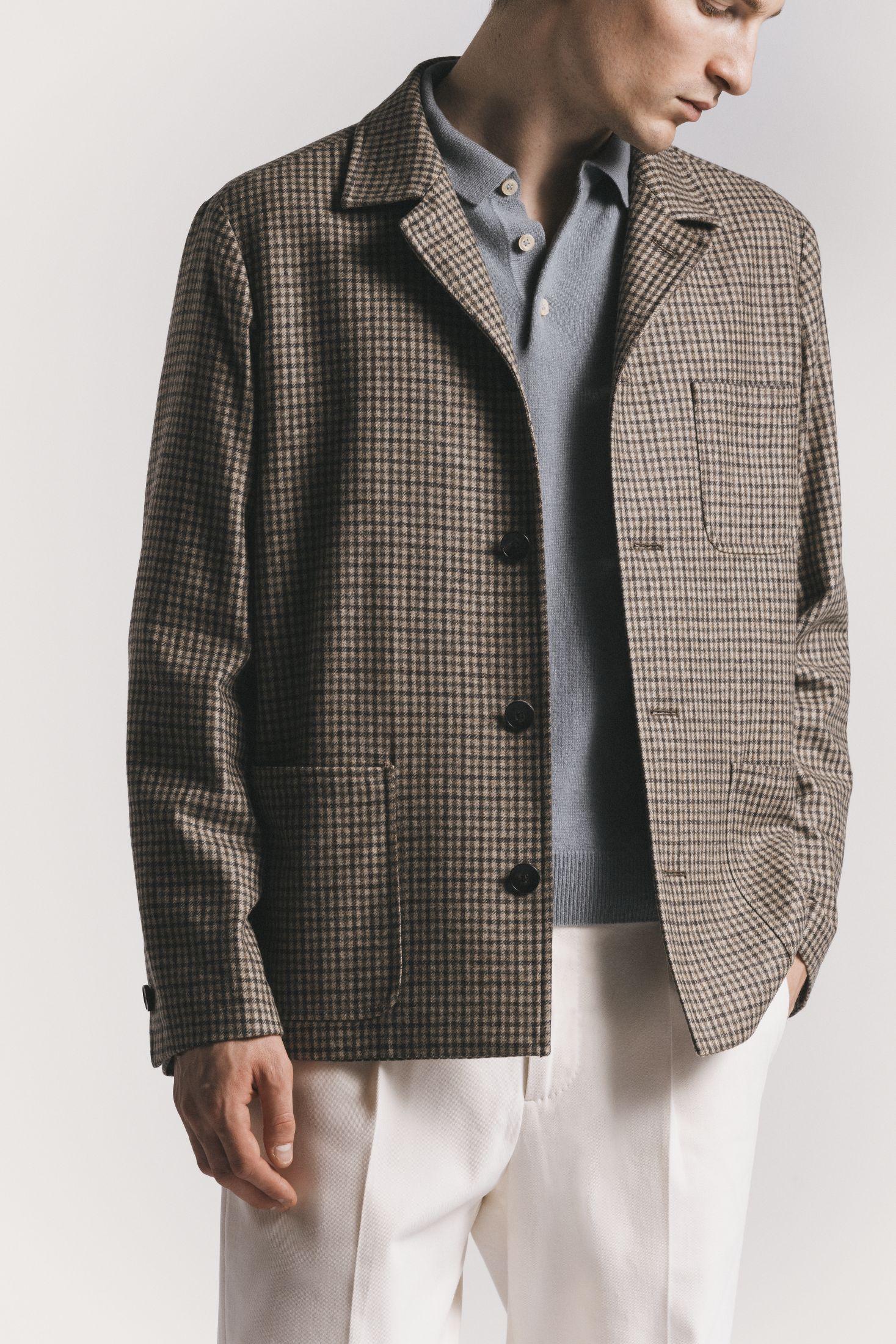 GIACCA PAINTER FLANELLA DI LANA<BR/> JKPTFLVYF5 230 Raw 