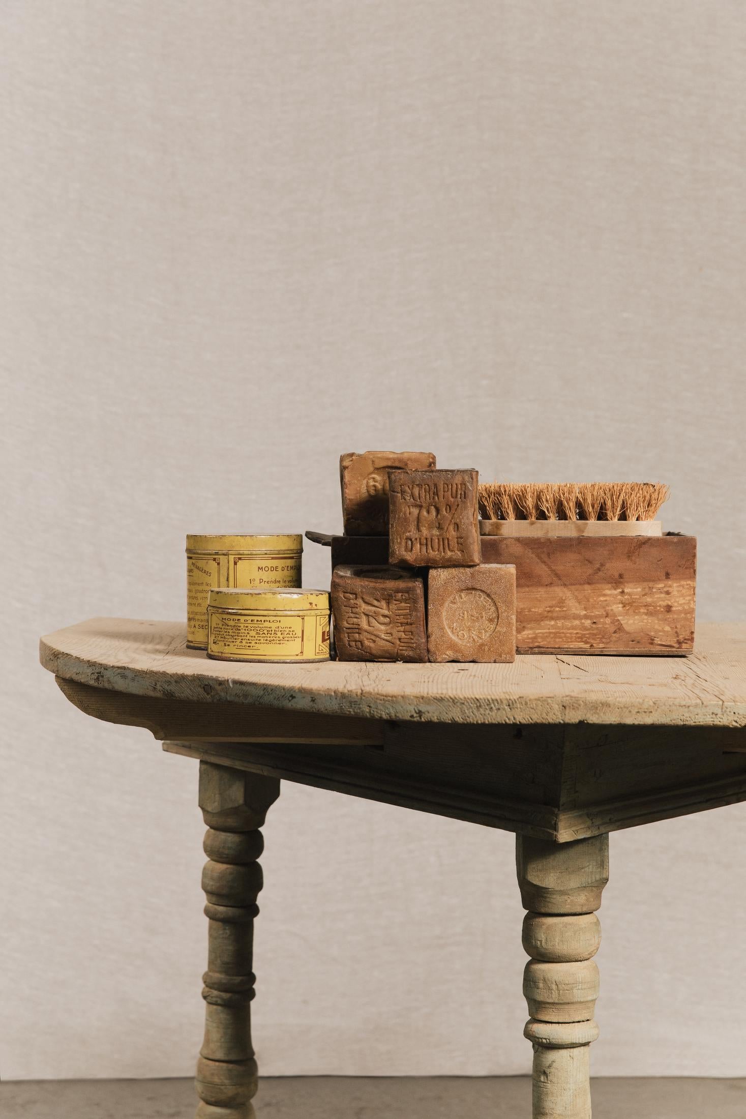 Tavolo console, mezza luna rustica<BR/> TAV0618 1 Raw 