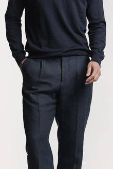 Pantalone Lawrence raso di Lino TRPLRLBLS6 69 Raw 