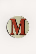 "M" <BR/>ROUND PLATE JDRPRLM 1 John Derian 
