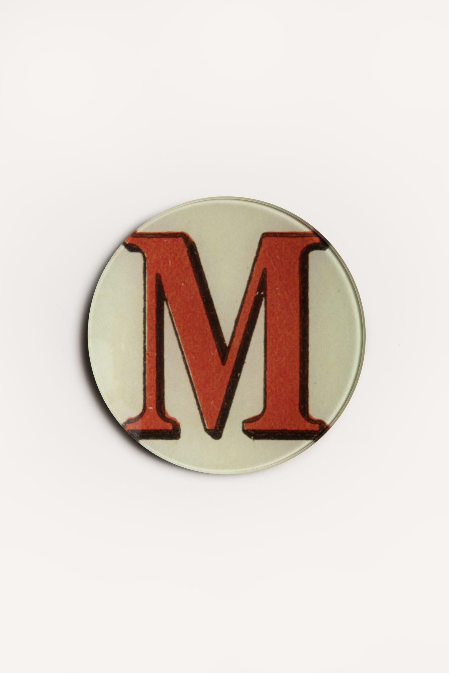 "M" <BR/>ROUND PLATE JDRPRLM 1 John Derian 