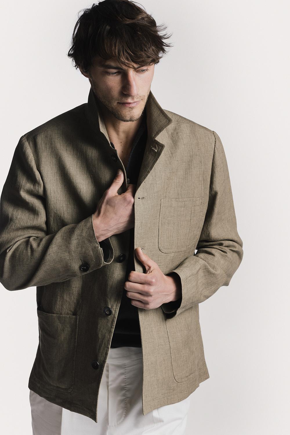 Giacca Painter  galles di lino JKPTLIGLKHS6 1 Raw 