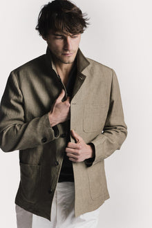 Giacca Painter  galles di lino JKPTLIGLKHS6 1 Raw 