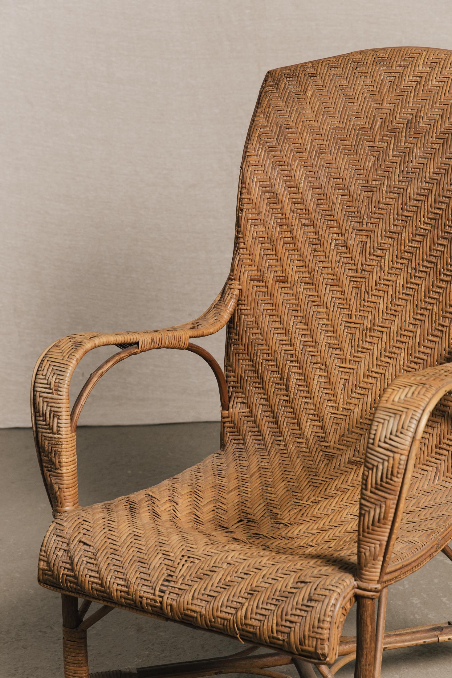 Poltrona in rattan <BR/> SED0151 1 Raw 