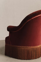 Poltroncina francese in velluto, SED0137 1 Raw 