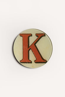 "K" <BR/>ROUND PLATE JDRPRLK 1 John Derian 