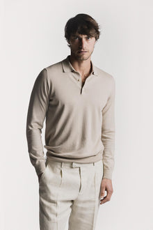 Polo Fitz cotone cashmere KNPLSCWBGS6 447 Raw 