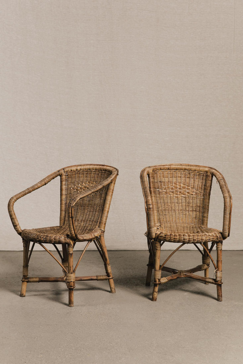 Coppia poltroncine vimini<BR/> SED0149 1 Raw 