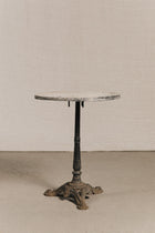 Gheridon da bistrot in ghisa e pietra<BR/> GAR1211 1 Raw 