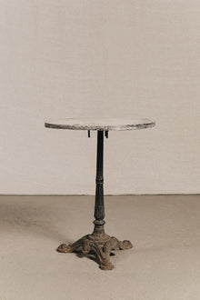 Gheridon da bistrot in ghisa e pietra<BR/> GAR1211 1 Raw 