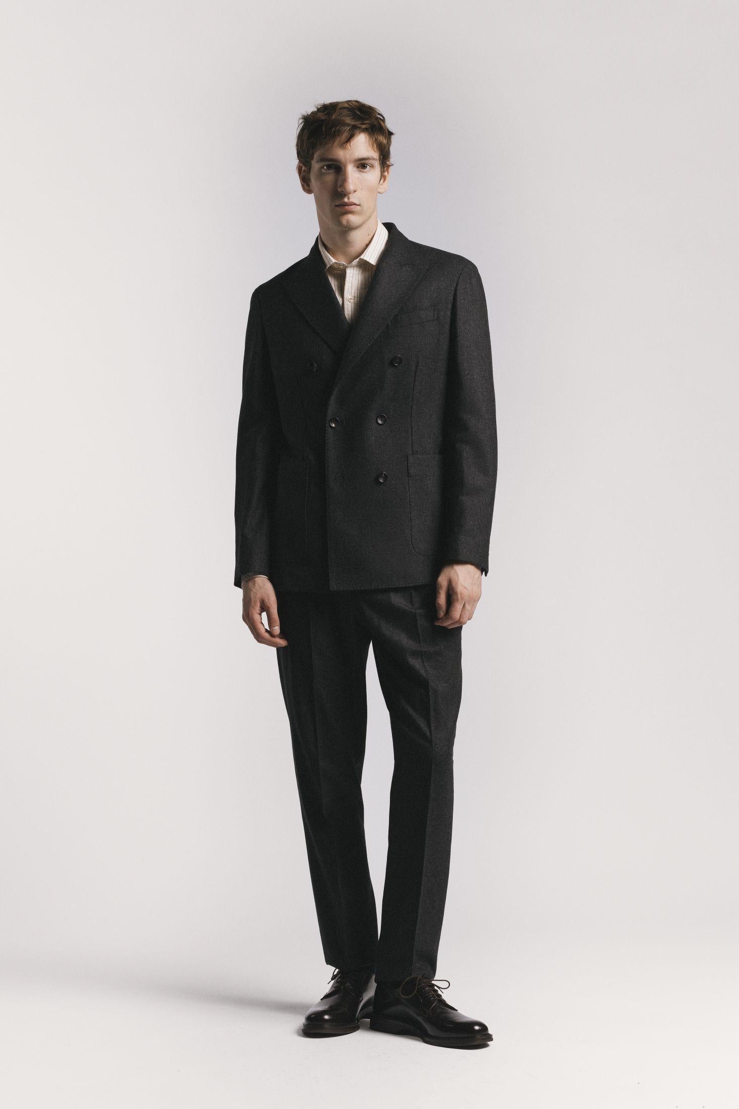 GIACCA LORD FLANELLA DI LANA<BR/><BR/> JKDBFLCHF5 880 Raw 